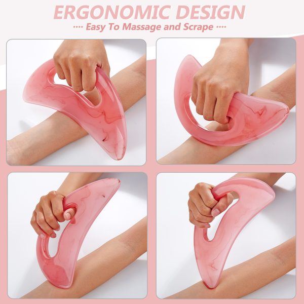 Large Body Gua Sha Massage Tool for Lymphatic Drainage Massage and Body Sculpting - Perfect Anti Cellulite Tool for Men and Women, Muscle Scraping Tool for Back, Neck, Face, Leg Massage - 图片 3