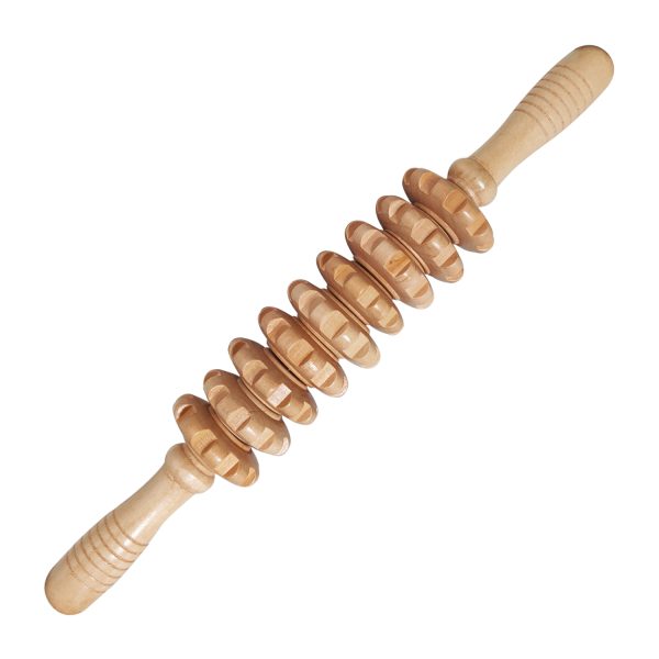 Wood Therapy Massage Tools for Fascial Massage, Cellulite, and Sore Muscles - Multi-Functional Massage Roller Stick for Legs and Back Muscle Recovery