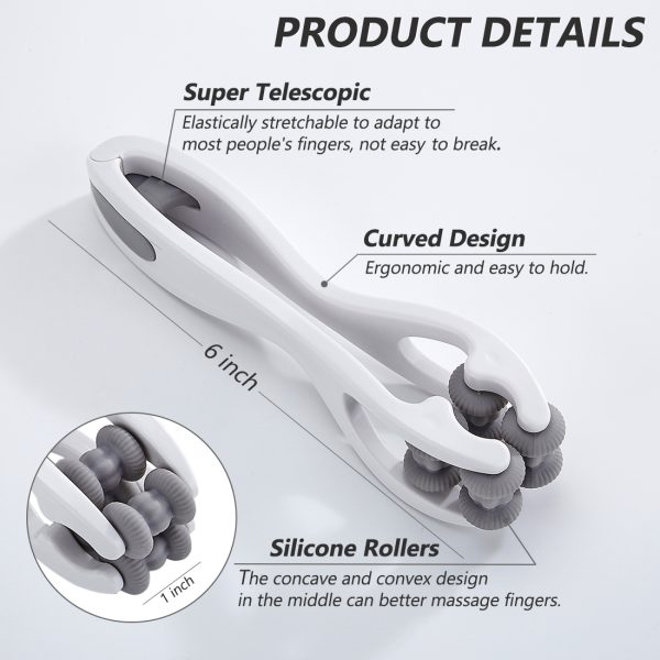 Finger Massager with 5 Pcs Acupressure Massage Rings for Finger, Finger Joint Massage Tools for Arthritis, Stress & Pain Relief - 图片 3