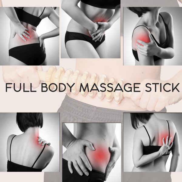 Wood Therapy Massage Tools for Fascial Massage, Cellulite, and Sore Muscles - Multi-Functional Massage Roller Stick for Legs and Back Muscle Recovery - 图片 6