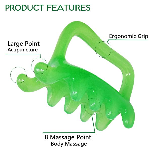 Large Fascia Massage Blaster Tool for Cellulite & Muscle Knots, Handheld Myofascial Release Tool for Deep Tissue Massage, Trigger Point Massage, Promotes Lymphatic Circulation - 图片 5