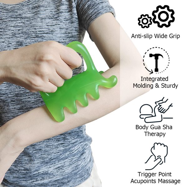 Large Fascia Massage Blaster Tool for Cellulite & Muscle Knots, Handheld Myofascial Release Tool for Deep Tissue Massage, Trigger Point Massage, Promotes Lymphatic Circulation - 图片 3