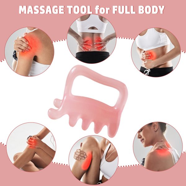 Large Fascia Massage Blaster Tool for Cellulite, Myofascial Release, Muscle Knots, Trigger Points, Cellulite Massager Tool for Body Tension Relief Promote Lymphatic Circulation Pink - 图片 7