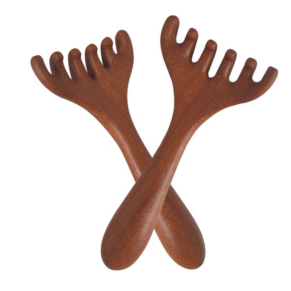 Head Massager Scalp 2 Pack, Protable Head Scratcher Massager for Relaxation & Stress Reduction, Scalp Wood Comb Gift for Mother, Sister and Lover